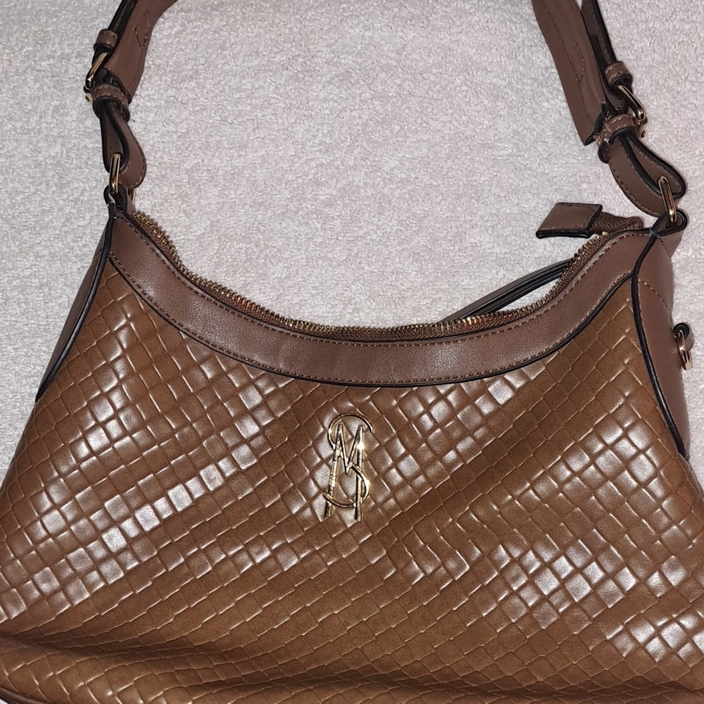 Brown Quilted Shoulder Bag